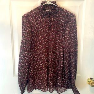 CAbi Knife Pleat Blouse